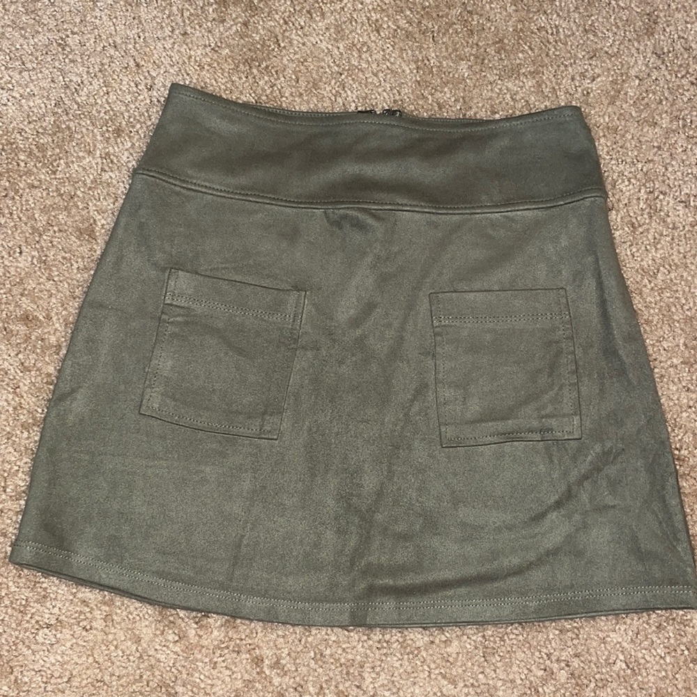 Forest green skirt